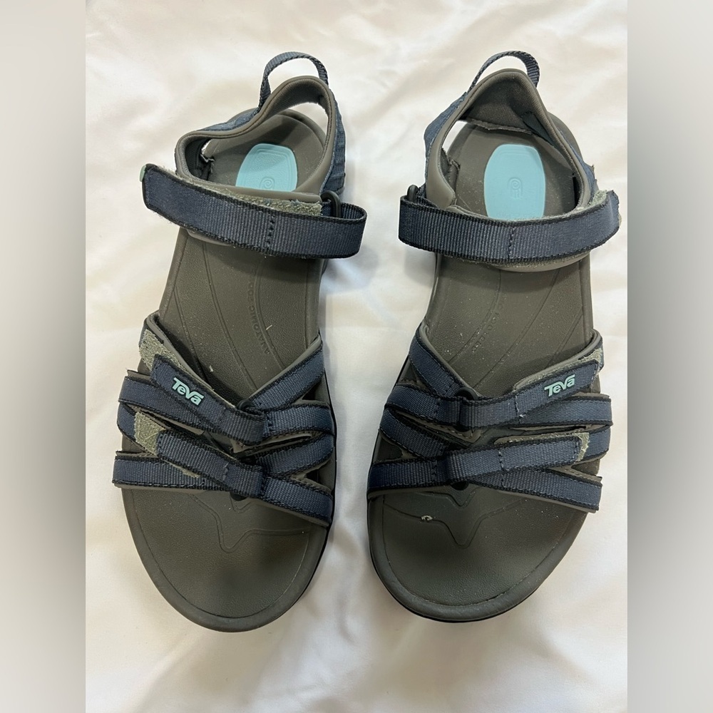 Teva Charcoal and Navy Strapped Sandals